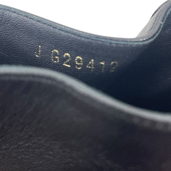 Chanel CC Logo Cap Toe Lamb Leather Heel Ankle Boots Black Size 38 - Picture 13 of 14